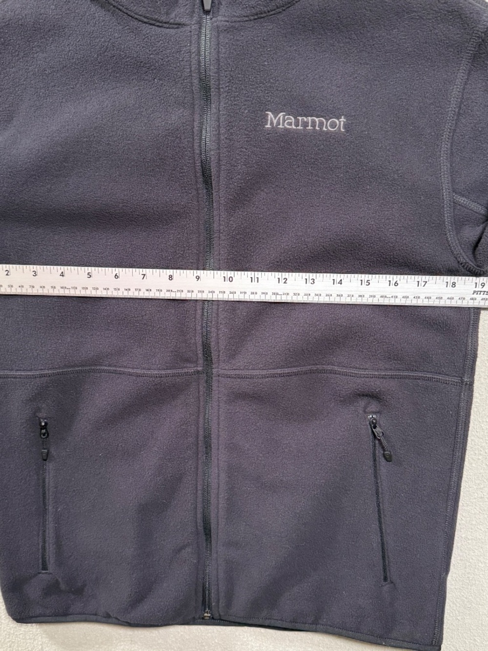 Marmot Rocklin Full-Zip Recycled Fleece Jacket Lightweight Black Gorpcore Men S - Picture 2 of 8